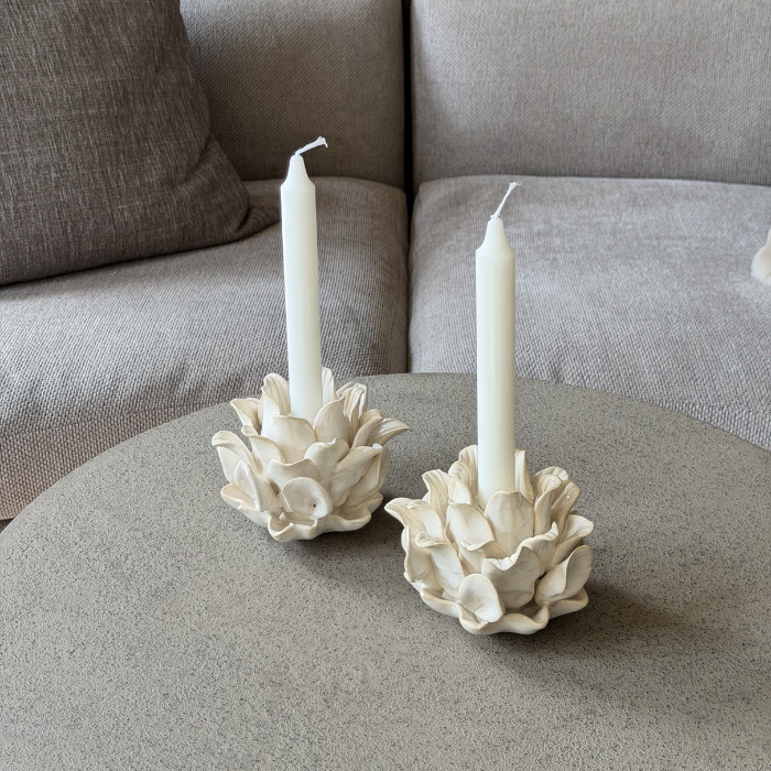 Blomst lysestage