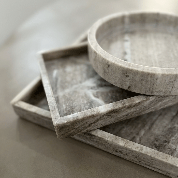 Marmor Bakke Beige 35x35 cm