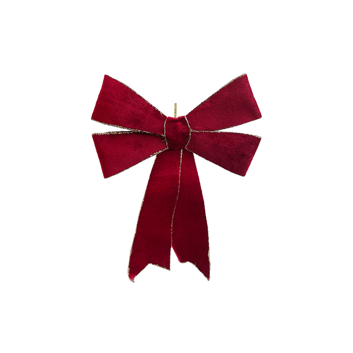 Bordeaux-Sløjfe-i-Velour