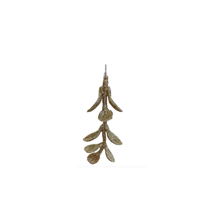 Julegren---champagnefarvet-glitter