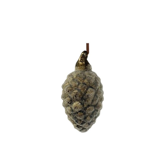 Julekugle - Kogle Lys H10 cm