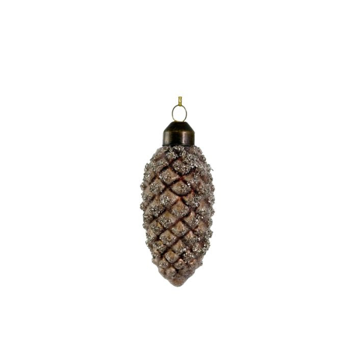 Julekugle - Kogle Mørk H11 cm