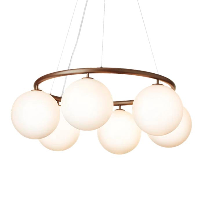 Miira 6 Loftlampe - Opal Glas