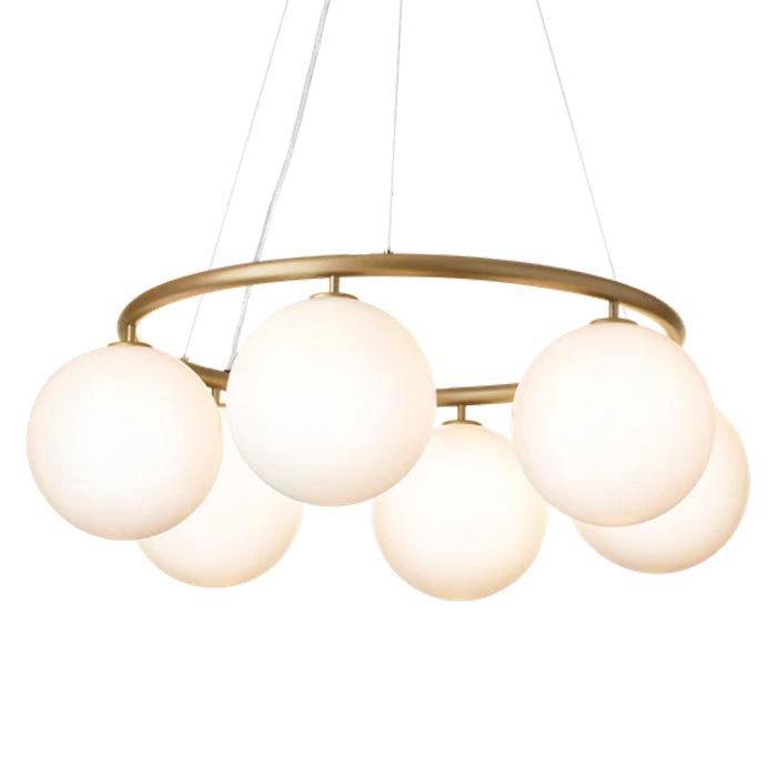 Miira 6 Loftlampe - Opal Glas