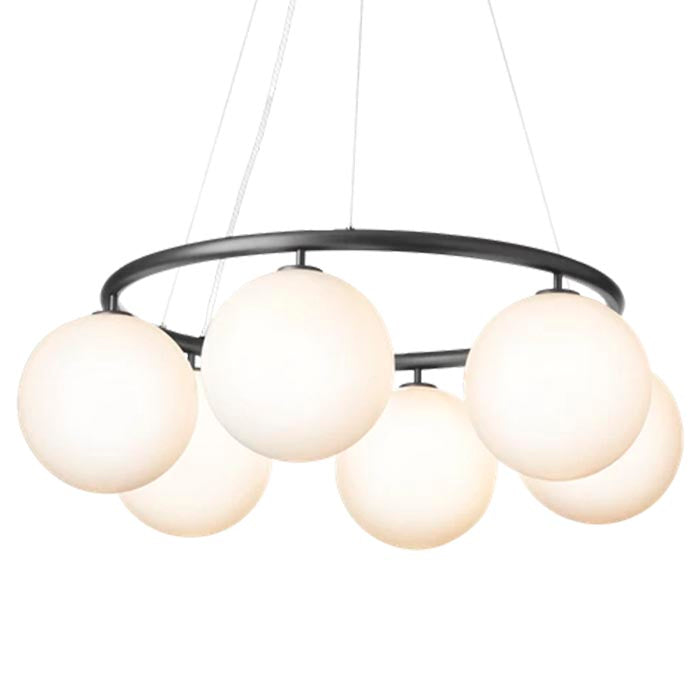 Miira 6 Loftlampe - Opal Glas