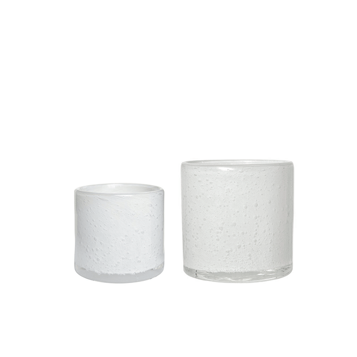 Lysestage med Dråber Hvid