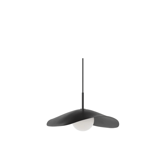 Loftlampe med Opal Glas