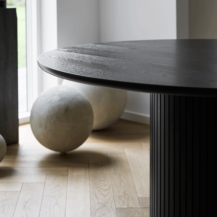 Balie Balie Spisebord Rundt Black