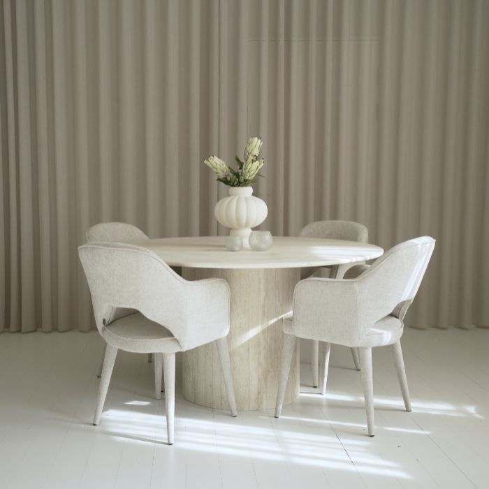 Balie Balie Spisebord Travertin