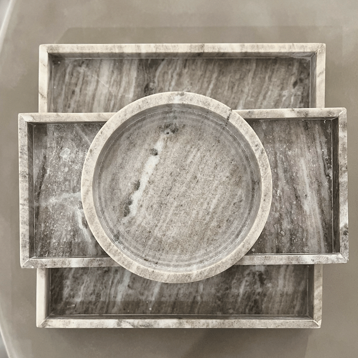 Marmor Bakke Beige 35x35 cm