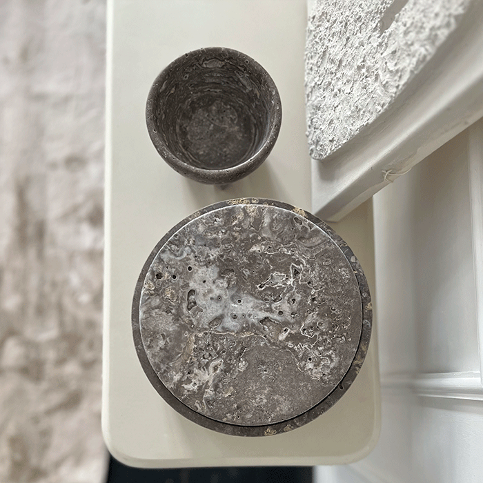 Bonbonniere i Travertin Grande