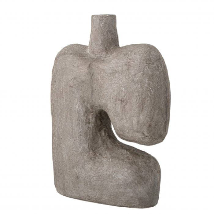 Dekorationsvase Grå Papmache