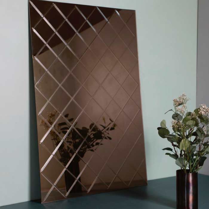 Harlekin spejl i bronce fra Specktrum.