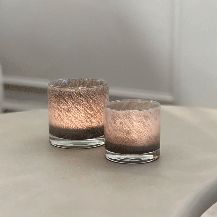 Lysestage med Dråber Mink