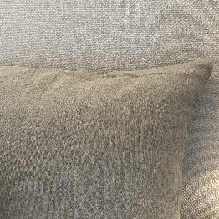Pude i Linen Mørk Sand