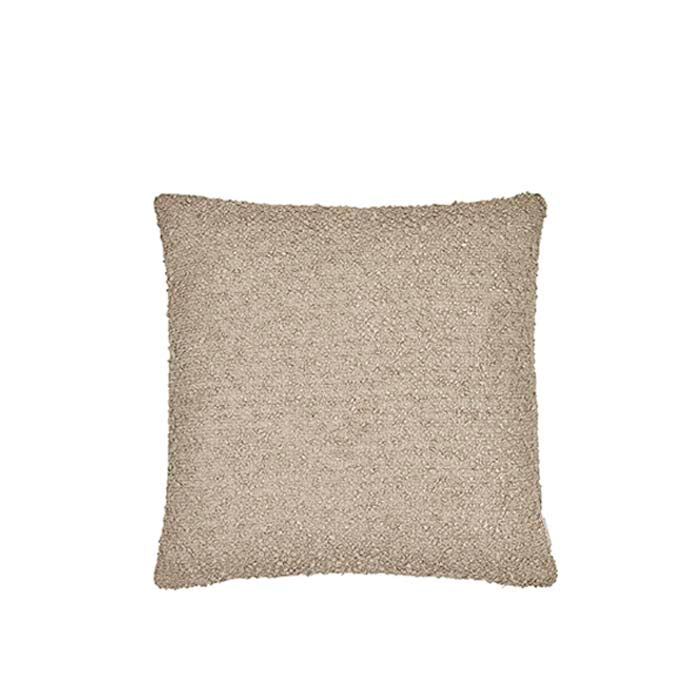 Pude i Boucle Mørk Beige