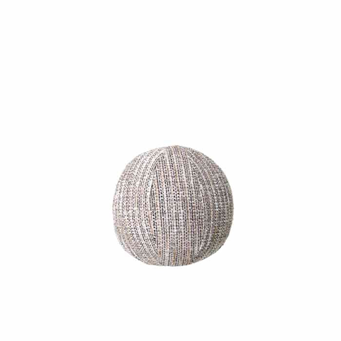 tweed beige rund pude