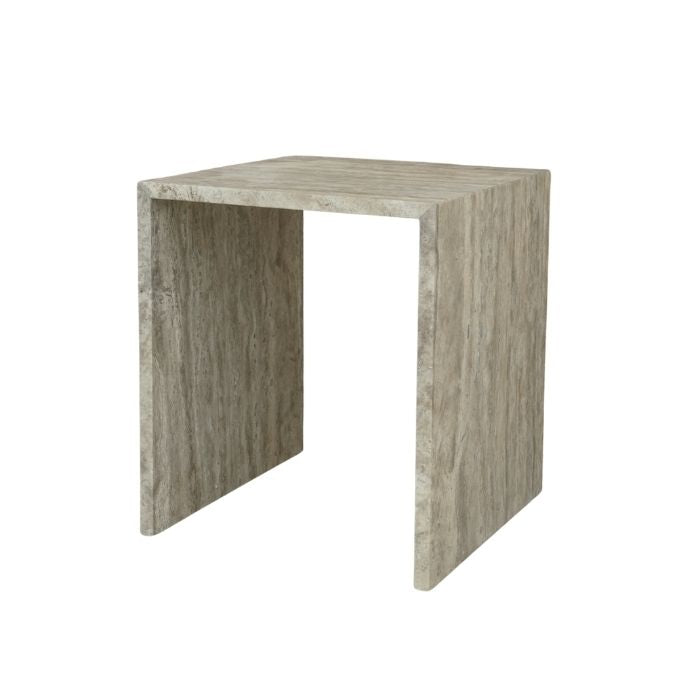 Balie Balie Sidebord Silver Travertin