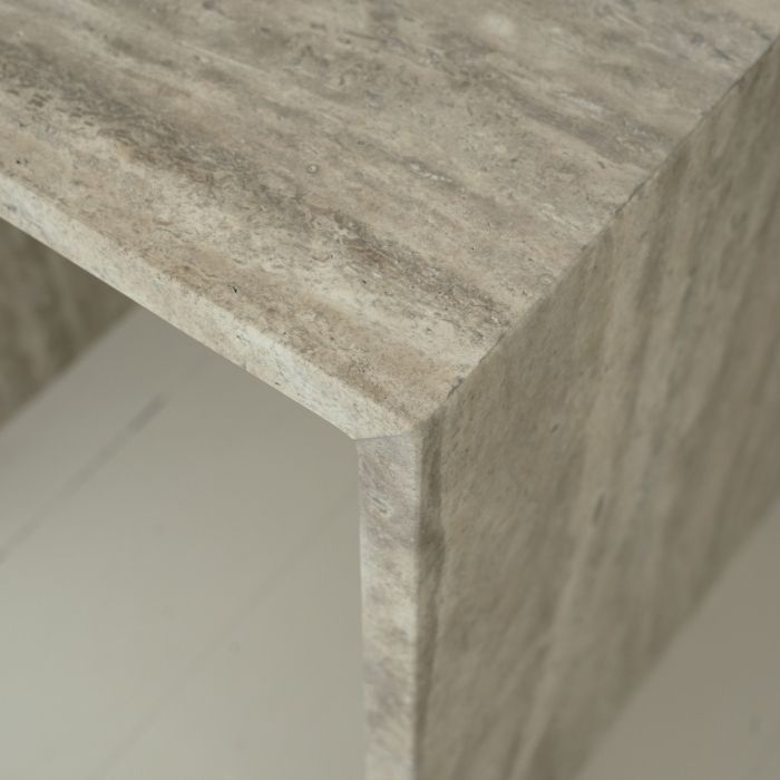 Balie Balie Sidebord Silver Travertin