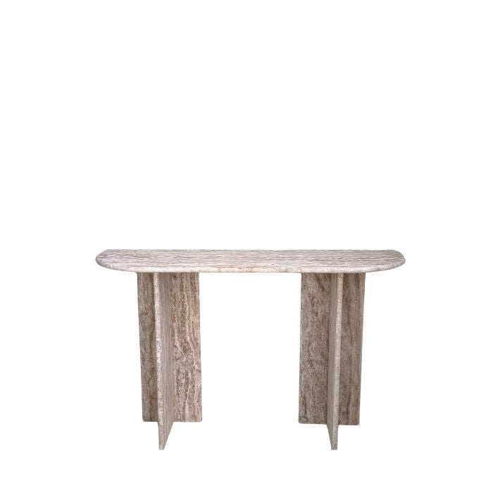 Balie Balie Konsolbord Silver Travertin
