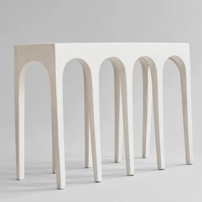 Konsolbord med Buer Hvid