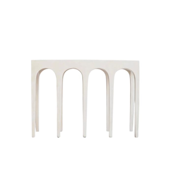 Konsolbord med Buer Hvid