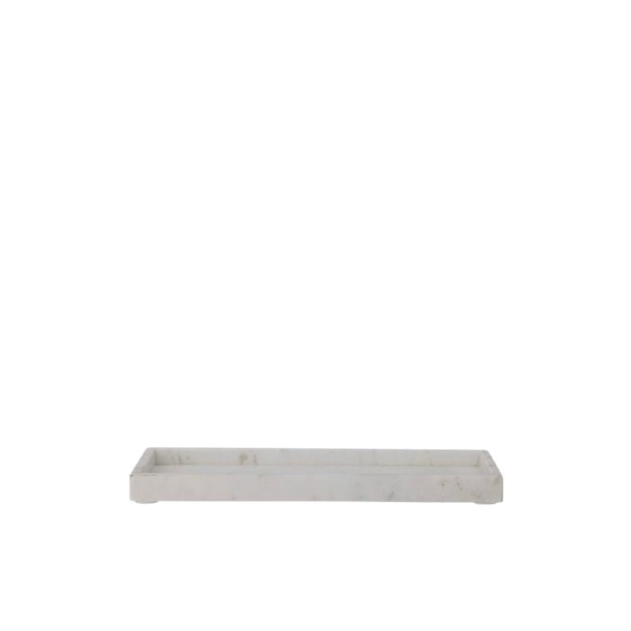 Marmor Bakke Hvid 18x38 cm