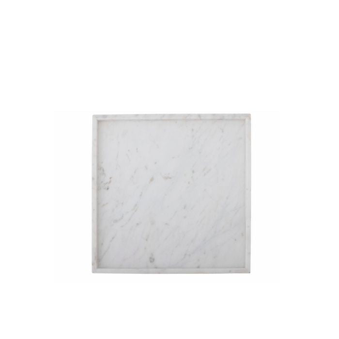 Marmor Bakke Hvid 35x35 cm