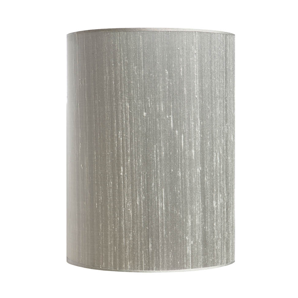 Silke med Struktur Lampeskærm - Lys grå