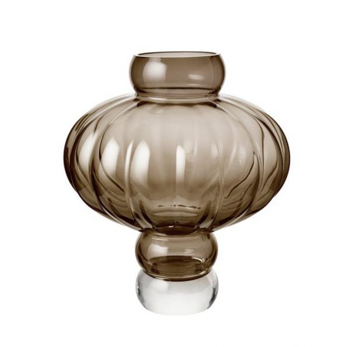 Mundblæst vase i ballonform