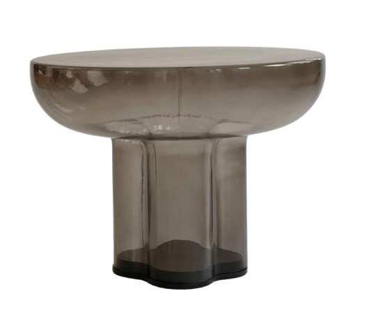 Sofabord Glas Smoked Ø55
