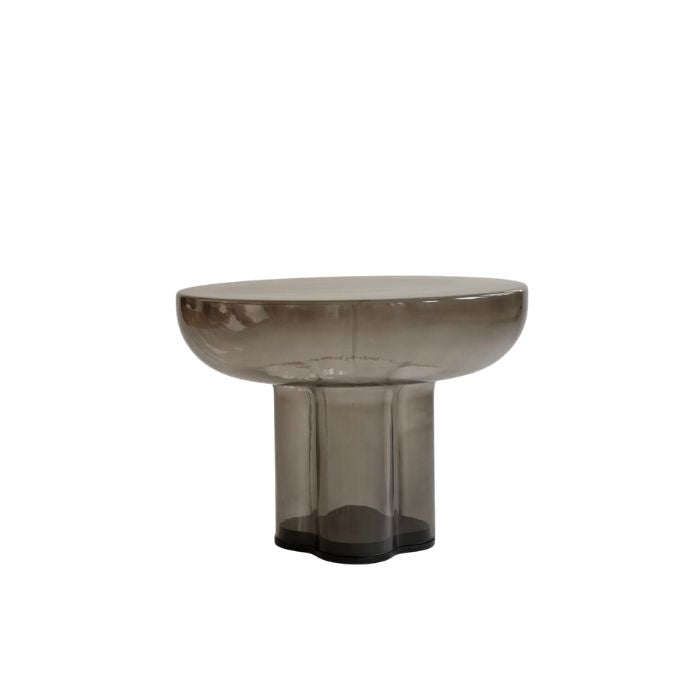 Sofabord Glas Smoked Ø55