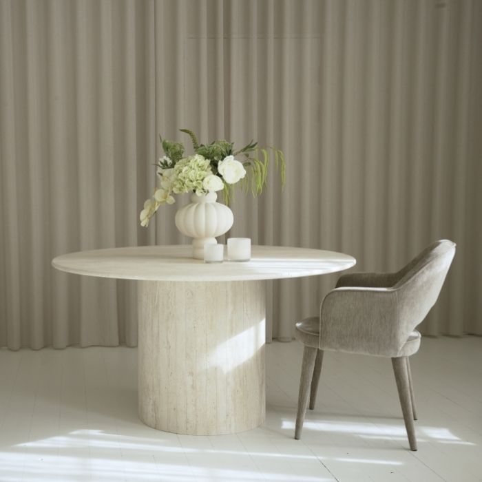 Balie Balie Spisebord Travertin