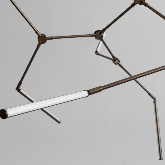Stick Loftlampe Bronze