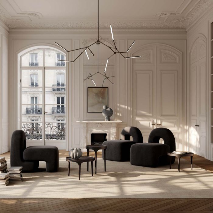 Stick Loftlampe Bronze